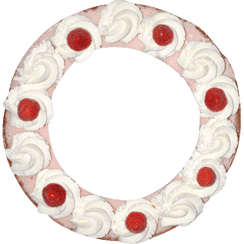 Aardbei bavaroise vlaai met foto  10-12 personen 
