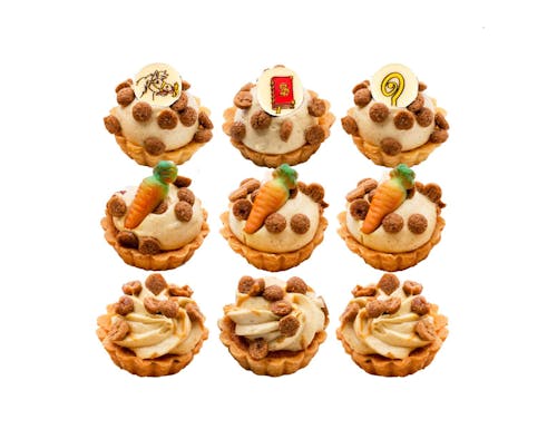 Pepernoten verwenvlaaitjes 9 stuks